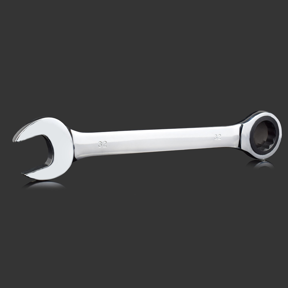 24mm 25mm 27mm 30mm 32mm Fixed Double Head Ratchet Wrench Keys Combination Spanner Set Universal