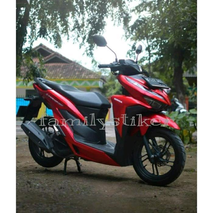 Skotlet Merah Doff / glosy Stiker Skotlet Motor Merah Glosy