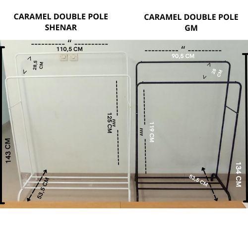 Informa - Stand Hanger Double Rak Gantungan Baju Gantungan Gawangan Baju Rak Jemur Pakaian