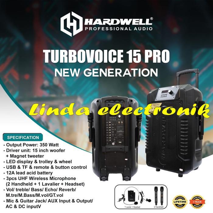 hardwell turbovoice 15 pro 15inch blutooth hardwell turbovoice 15pro