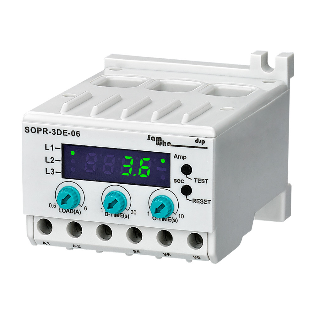 Baru Samwha-Dsp SOPR-3DE Digital Overload Relay Motor Protector Thermal Overload Relay