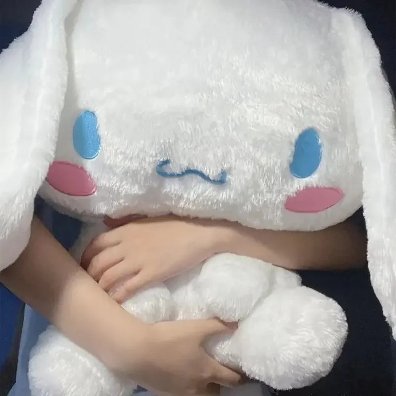 Anime Sanrio Series Cinnamoroll Plush Toys Big Size Cinnamoroll Stuffed Dolls Bedside Pillow Large