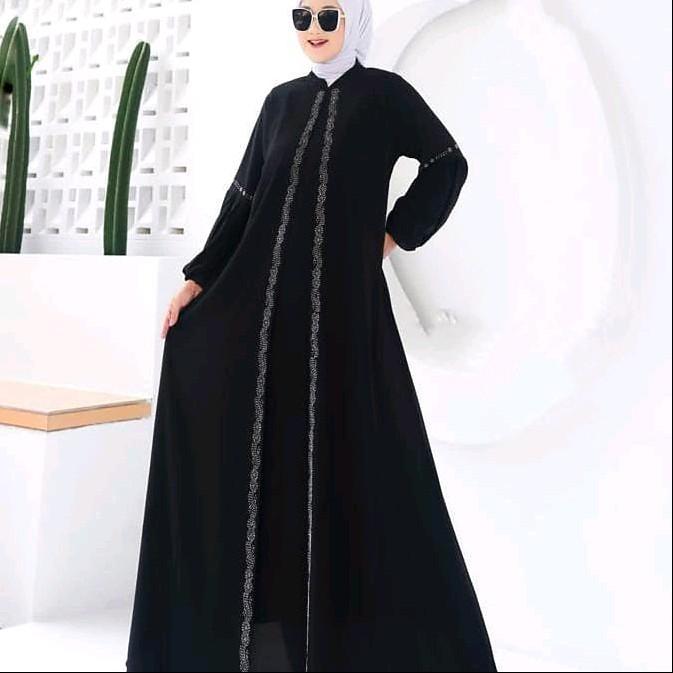 Baju Gamis Wanita Muslim Abaya Yunita Payet Fashion Perempuan Dewasa Remaja Cewek Putri Ibu Modern