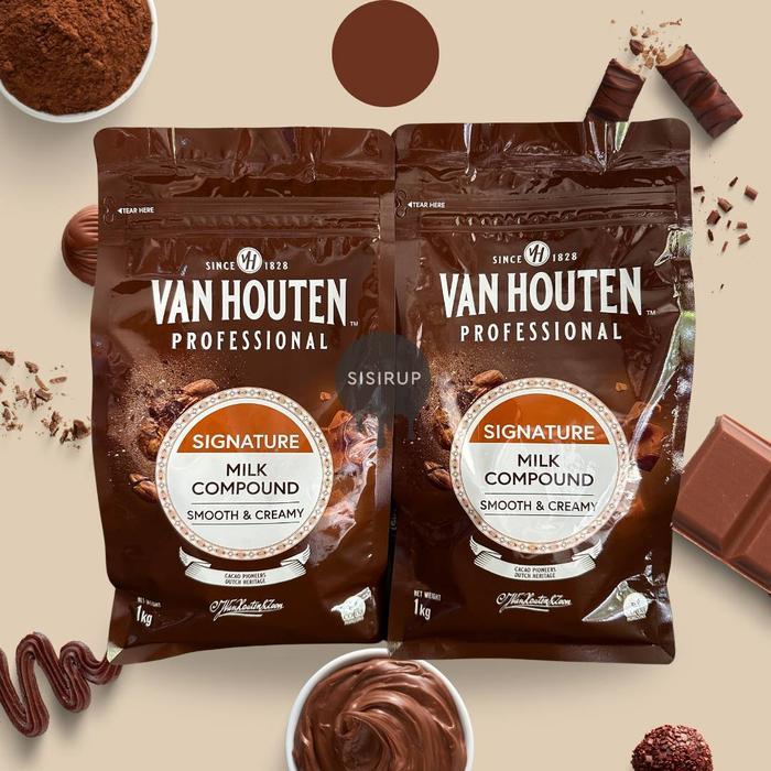 1KG Vanhouten Professional Compound / Chocolate Van Houten / Van Houten Dark / Milk / White / Barry