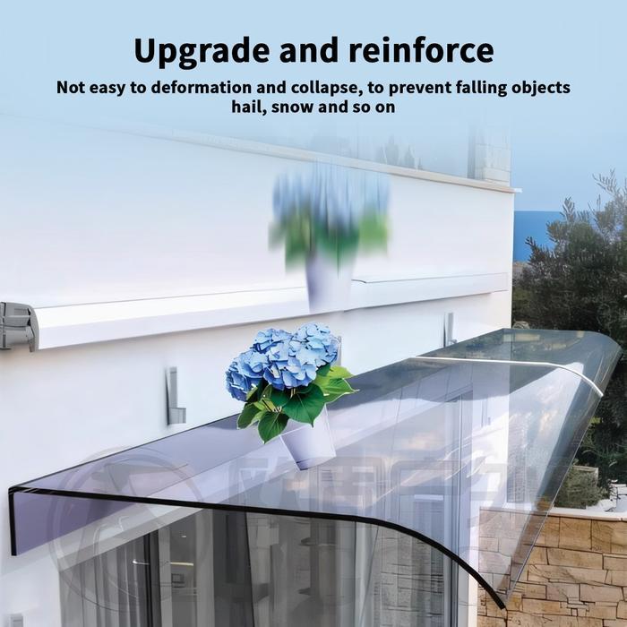 KANOPI ATAP TRANSPARAN/ KANOPI PLASTIK ATAP BALKON RUMAH TANGGA /ANTI UV DAN HUJAN