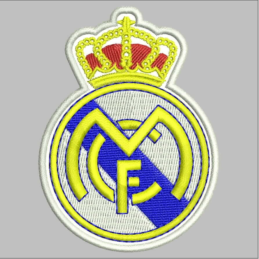 SPORT-922 REAL MADRID FC PATCH BORDIR LOGO/EMBLEM BET/BADGE KOMPUTER