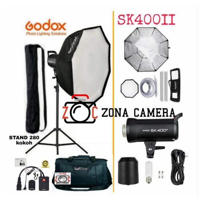 1511856 Paket Godox SK400II Single Lighting Flash Studio Sk400 II SK 400II 400 NRFTFD