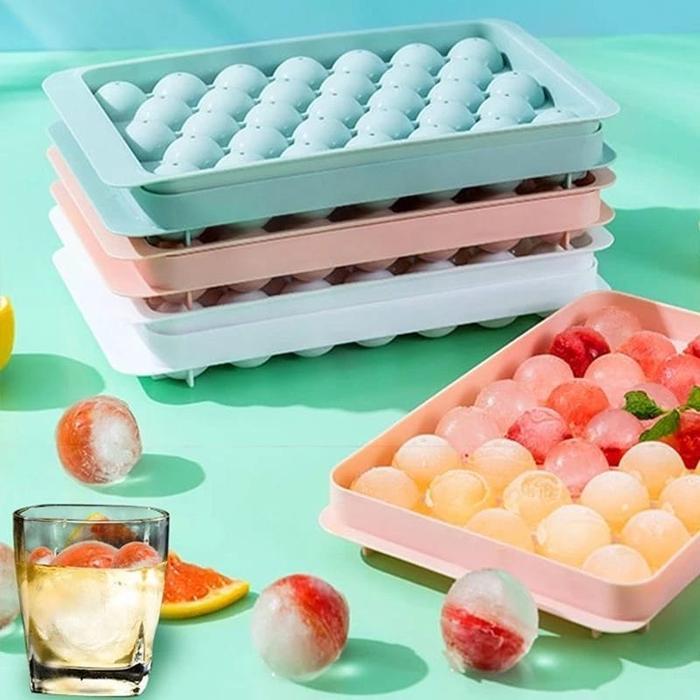 Cetakan Es Batu Bulat 33 Lubang // Cetakan Es Batu Bulat Cetakan Jelly