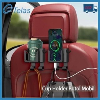 Tempat Botol Mobil Holder Botol Minum Mobil Gantungan Kait Kursi Mobil Multifungsi Cup Hp Holder