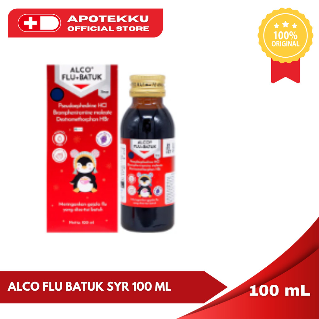 Alco Plus DMP Sirup 100ml - Obat Flu dan Batuk