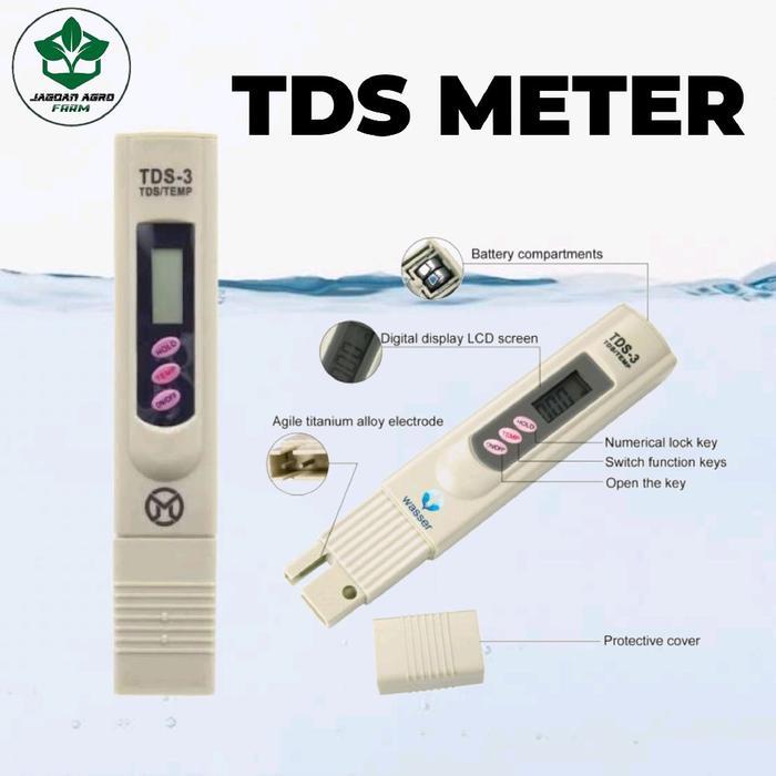 TDS Meter Hidroponik Alat Pengukur Nutrisi Tanaman Alat Pengukur Hidroponik