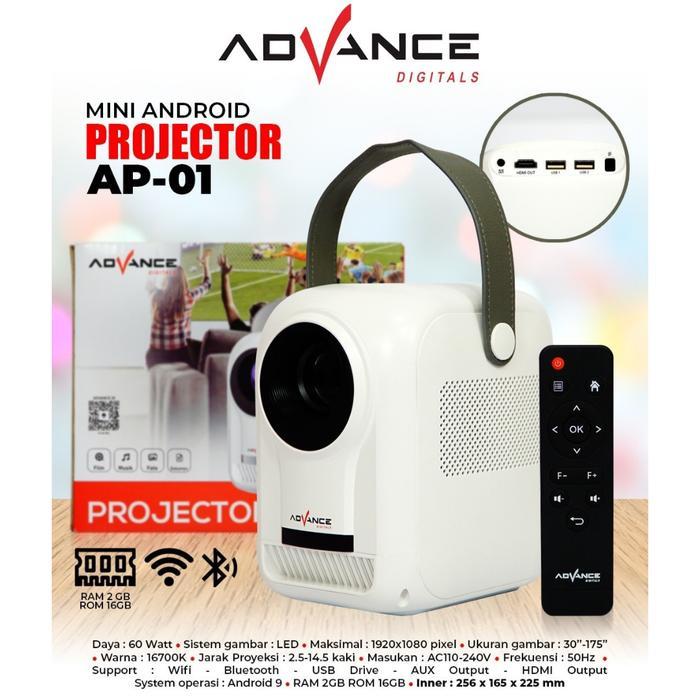 ADVANCE MINI ANDROID PROJECTOR AP-01