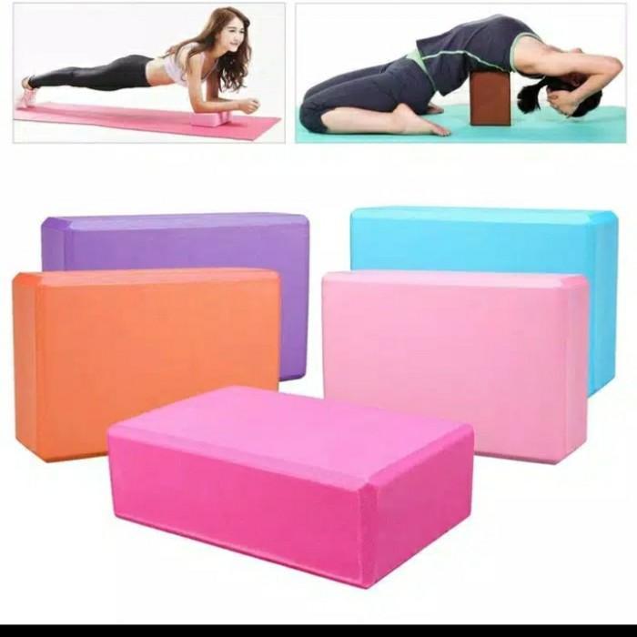 Happyfit - Balok Yoga / Yoga Brick / Yoga Block - Alat Olaharaga Balok Yoga Balok Bantalan Yoga