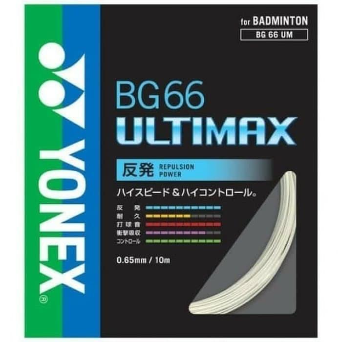 Senar Raket Badminton Yonex Bg 66 Ultimax Jp Original