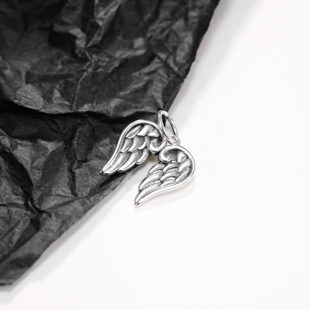 DJ018 genuine 925 sterling silver exquisite fashion DIY silver jewelry Angel's Wings pendant