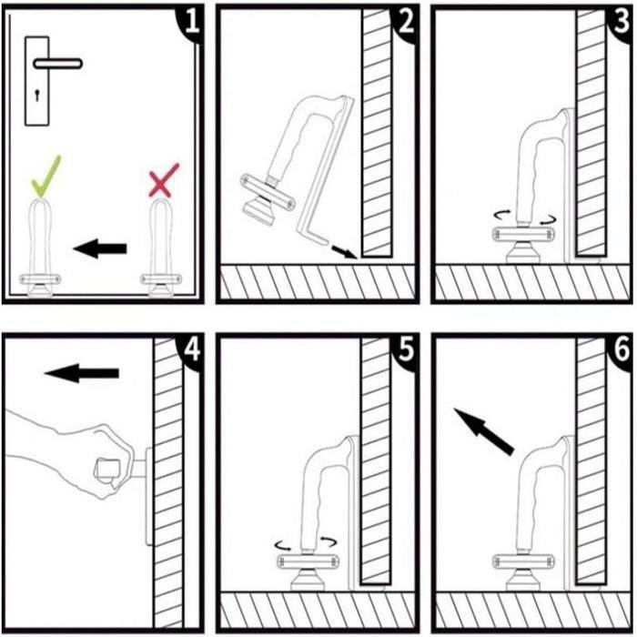 Premium Door Lock Travel Hotel Portable Door Stopper Anti Maling Penahan Pintu Original