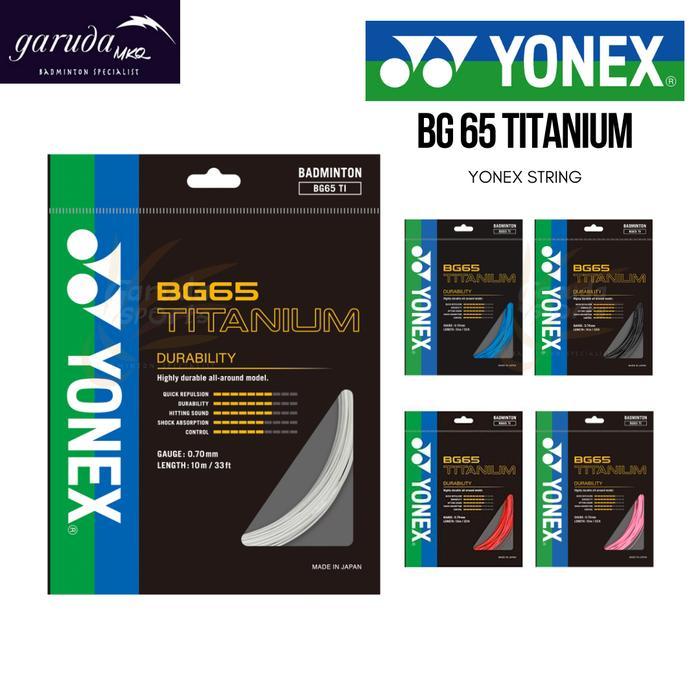 "New" Senar Yonex BG 65 TI / Senar Bulutangkis Yonex BG 65ti BG 65 Titanium