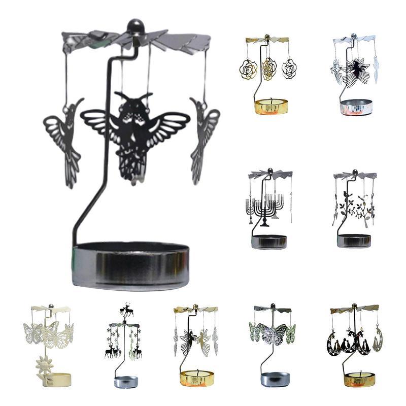 Baki Lilin Berputar Baki Bulat Termal Lilin Beraroma Lilin Berputar Dekorasi Meja Lentera Berputar R