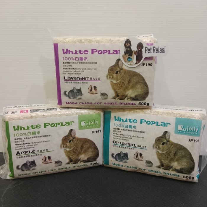 Serbuk Kayu Hamster Jolly White Poplar Wood Chips 500Gr