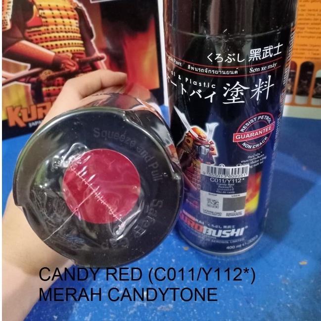 Samurai Paint Kurobushi Cat Semprot Pilox Pilok Candytone Merah / Candy Red (Y112*) 400Ml Co