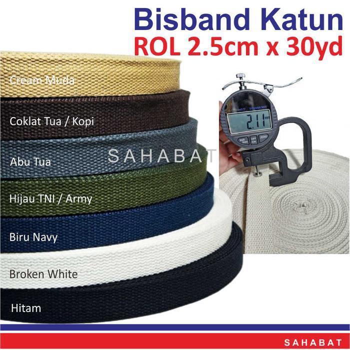 Tali Bisband Katun ROL / Webbing Tas