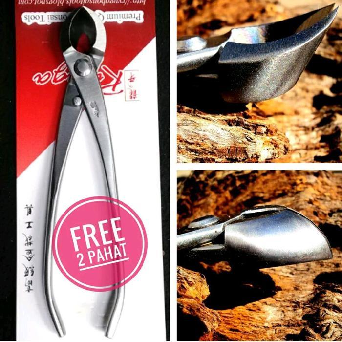 Alat Bonsai, Catok Bonsai Ryuga Miring Cembung, Stenlis Rs 12