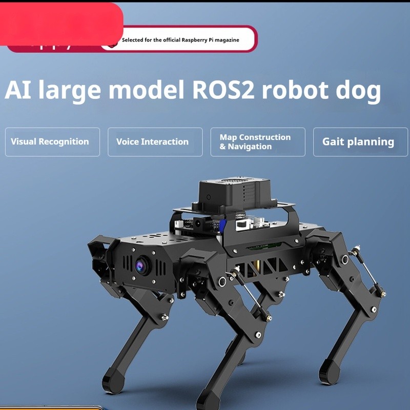 Hiwonder ROS2 Bionic Quadruped Robot Dog Raspberry Pi AI Vision Programmable SLAM Mapping Visual