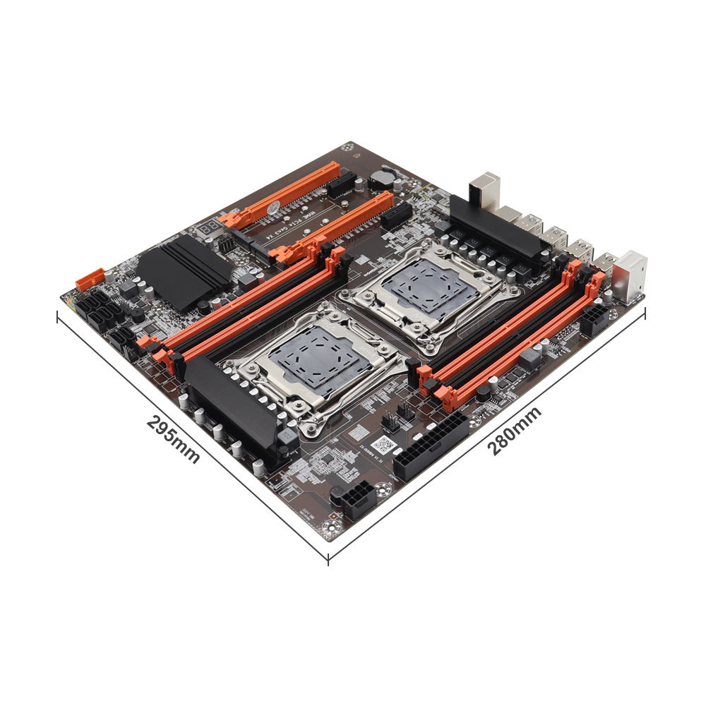 X99 Motherboard Dual CPU M.2 LGA 2011 V3 E-ATX USB3.0 SATA3 8 DIMM DDR4 Support Xeon processor slot