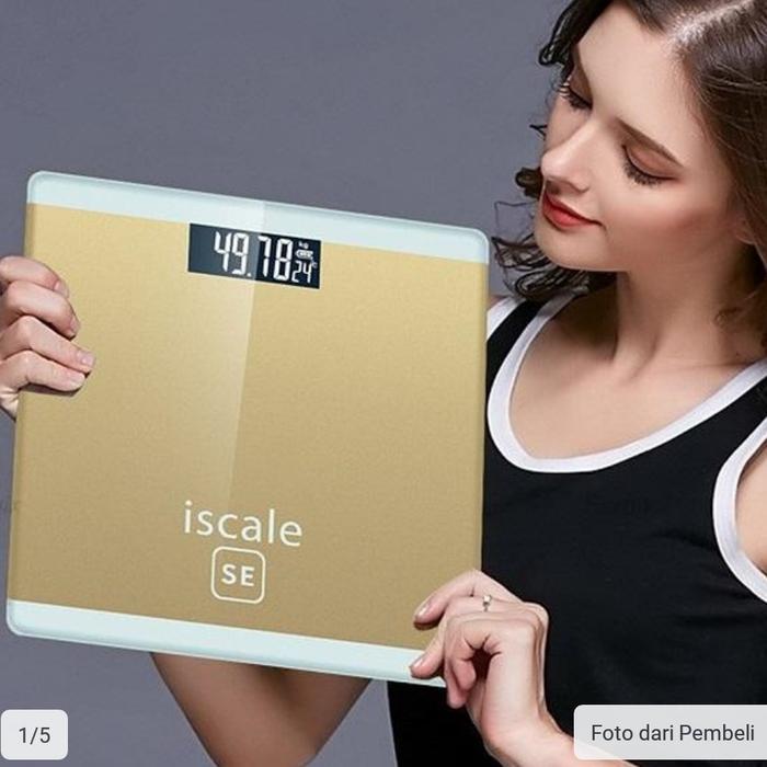 TIMBANGAN BADAN ISCALE DIGITAL LCD & TEMPERATURE