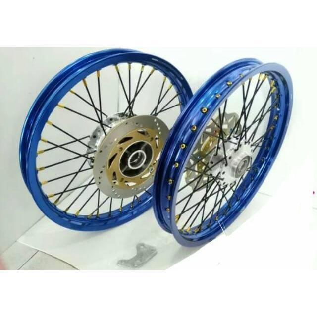 Paketan Velg TDR-tromol-jari jari motor ninjaR-ninja RR paket komplit