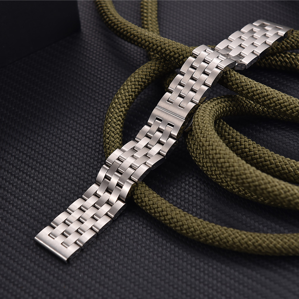 For Jubilee Flat Watch Steel Bracelet 18mm 19mm 20mm 21mm 22mm Stainless Steel Watch Band Quick