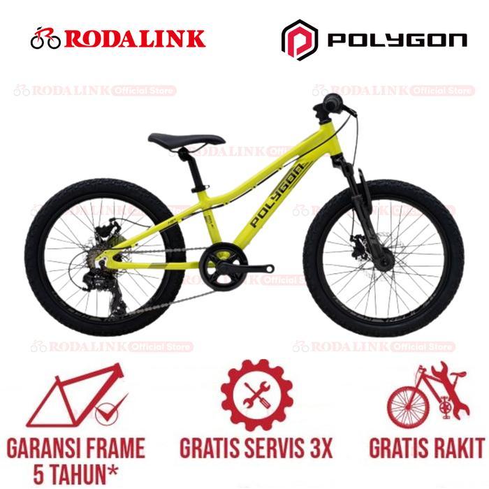 Hot Sale Polygon Sepeda Anak Mtb Relic 20 Junior Mountain Bike, Rangka Kuat & Aman