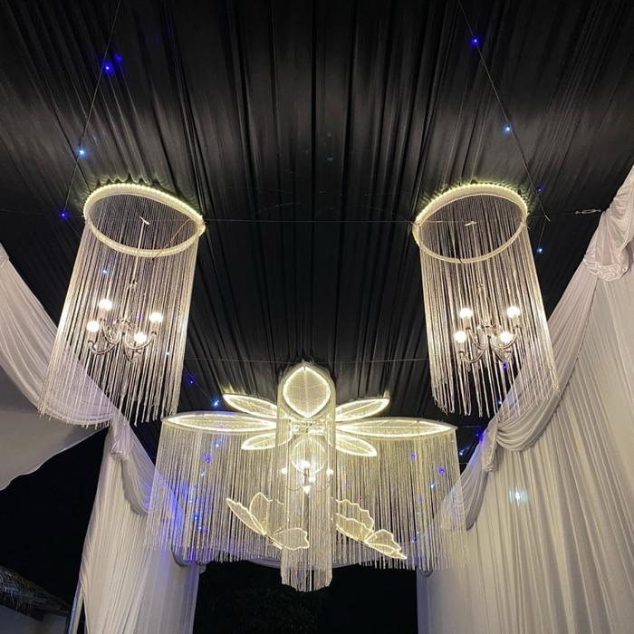 Lampu tirai bintang tenda dekorasi/pernikahan/pelaminan IS