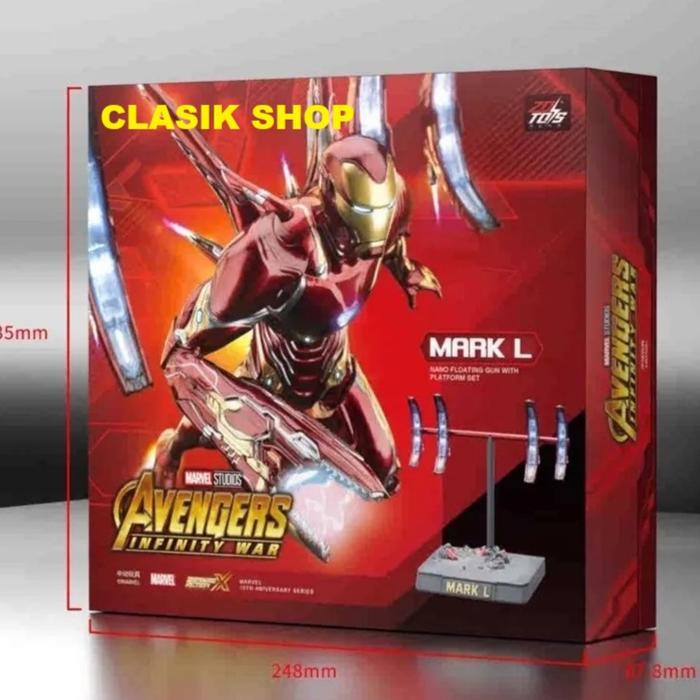 ZD TOYS Marvel IRON MAN MK L Action Figure Iron man Mark 50 Nano Armor