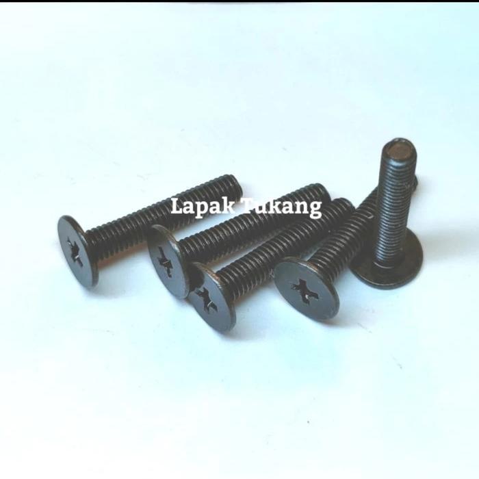 Baut Komputer Hitam M3X18 D7 Baut Laptop Restock