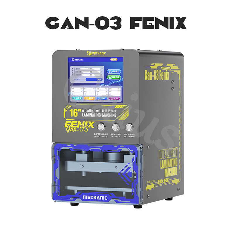 MECHANIC GAN-03 FENIX LCD OCA LAMINATING MACHINE, SUPPORT MAX 16 INCH STRAIGHT AND CURVED SCREEN