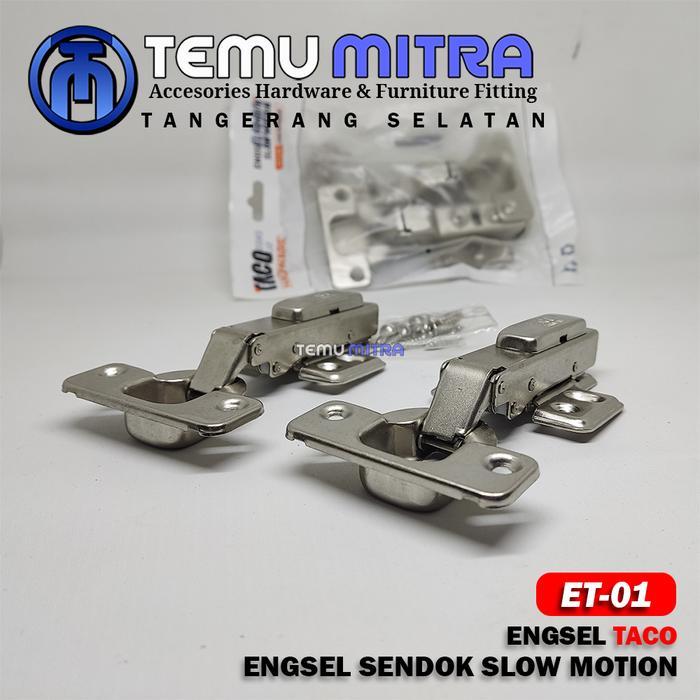 ENGSEL SENDOK Hidrolik Slowmotion / Engsel Kitchen set /Engsel TACO,Engsel ET-01