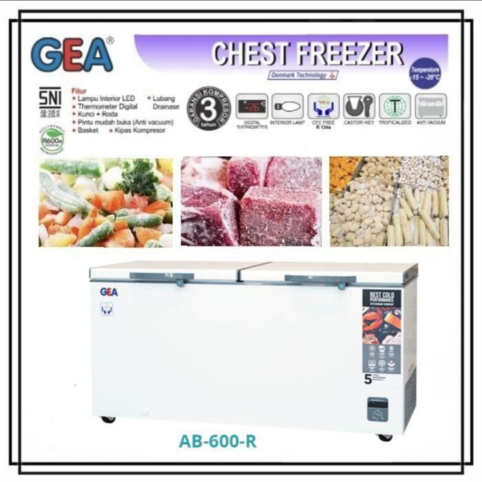 Gea Ab 600R Chest Freezer -Ab 600 - AB600 - Murah