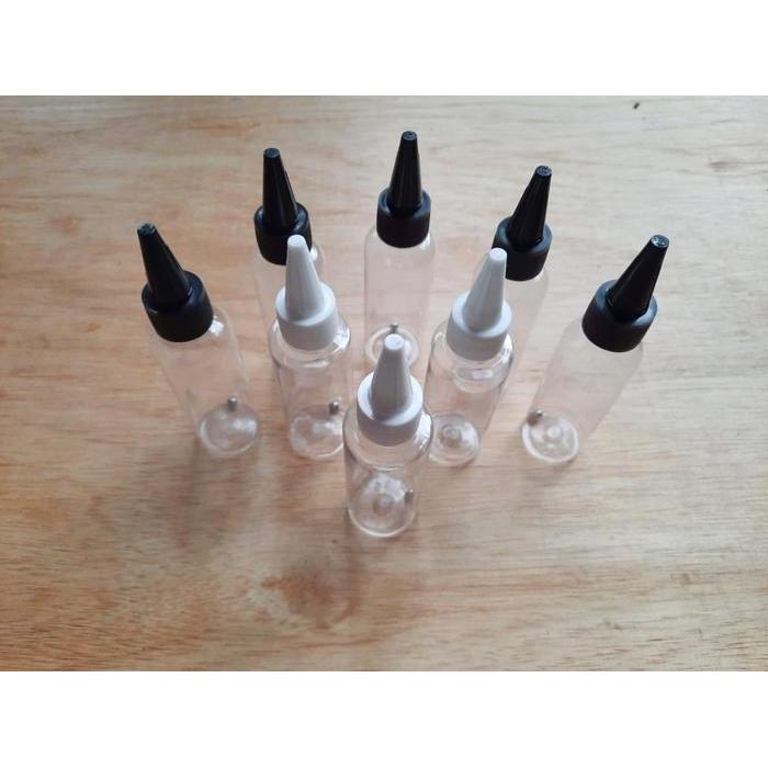 Botol Cat Thinner Airbrush 100ml + Biji Besi (Gotri 1cm) Plastik