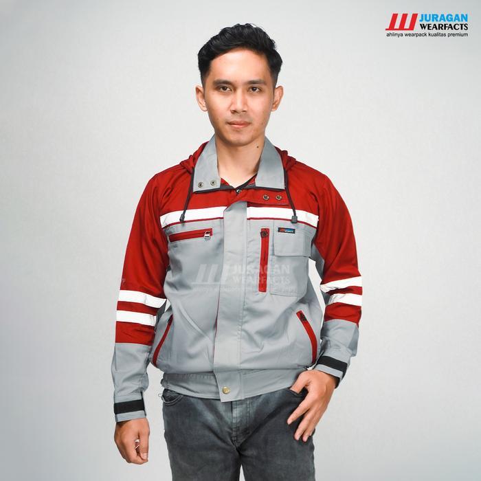 [Cod] Jaket Tambang Jaket Hoodie Baju Wearpack Kerja Safety Seragam Kerja Lapangan Pryek Tambang K3