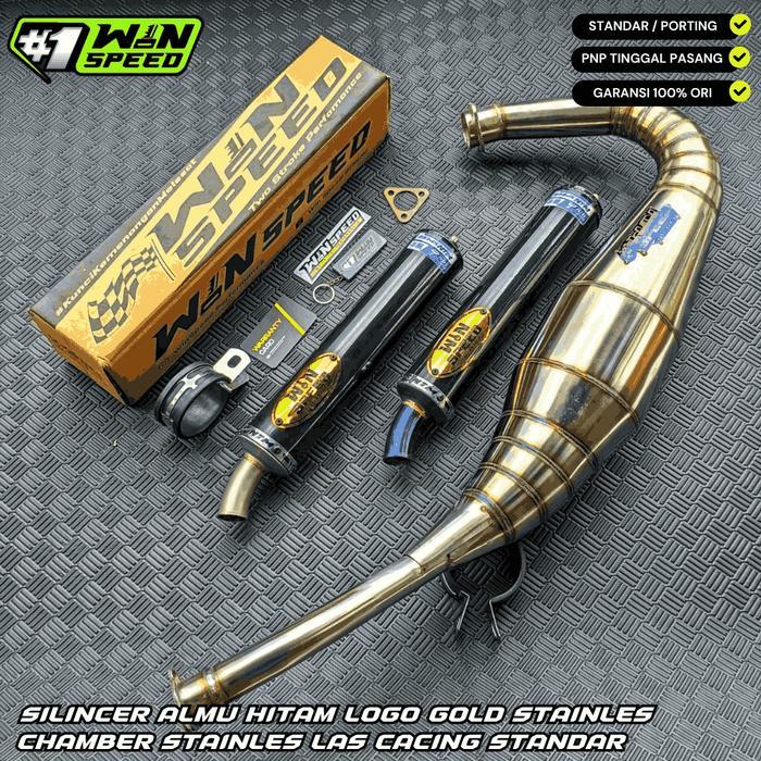 Knalpot Racing Ninja 150 Rr Ninja R Ninja Ss Stanlis Cacing Type Standar Silincer Almu Original