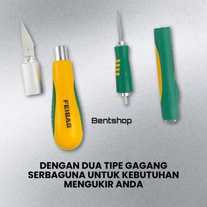 Hobby Knife Set 14 Pcs Feibao