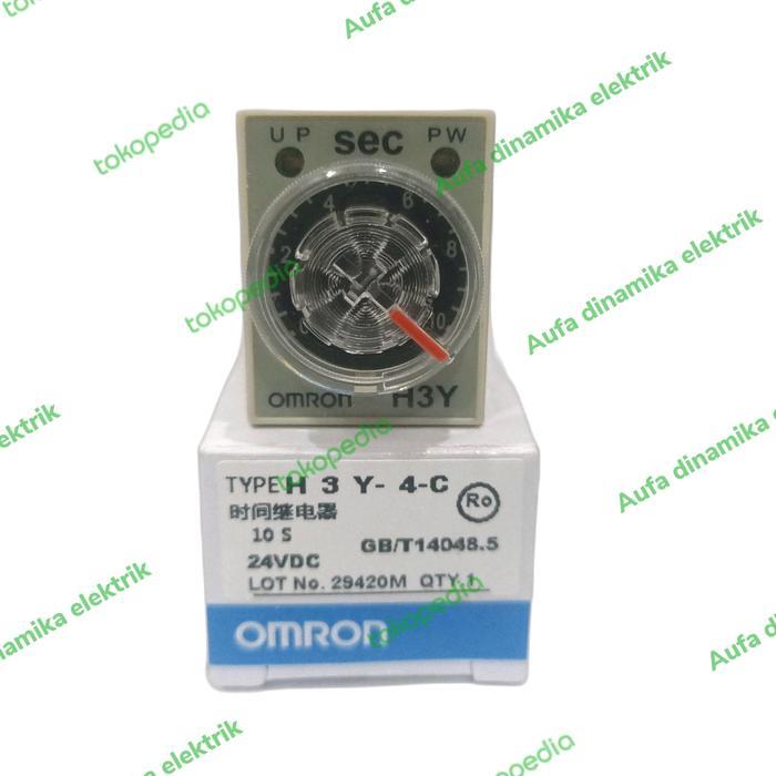 Terbaru H3Y-4-10S 24Vdc Timer Omron H3Y-4-24Vdc H3Y4 Timer Omon