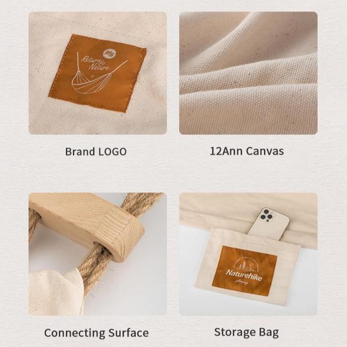 Cuci Gudang HAMMOCK CANVAS NATUREHIKE NH20DC001 AYUNAN CAMPING OUTDOOR WATERPROOF