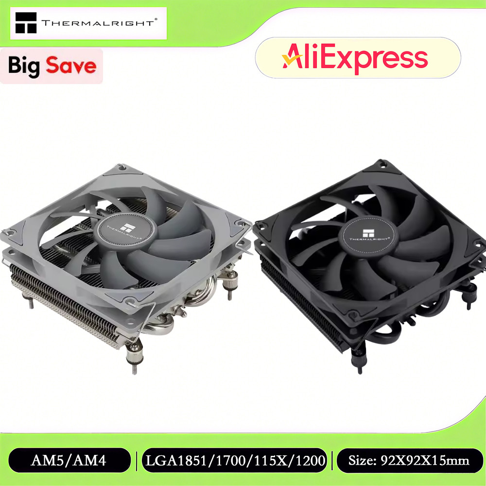 Thermalright AXP90 X36 Low Profile CPU Air Cooler TL-9015B PWM Fan Air Cooler for AMD AM4 AM5 Intel