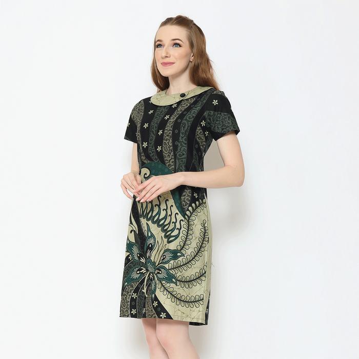 My Aksa Batik Wanita Dress Furing Hyuna Harish