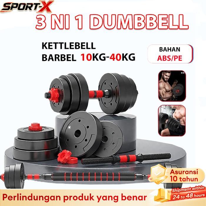 SPORT-X Dumbbell Set Dumbell PVC Set Barbel Rumah Dumbbell Peralatan