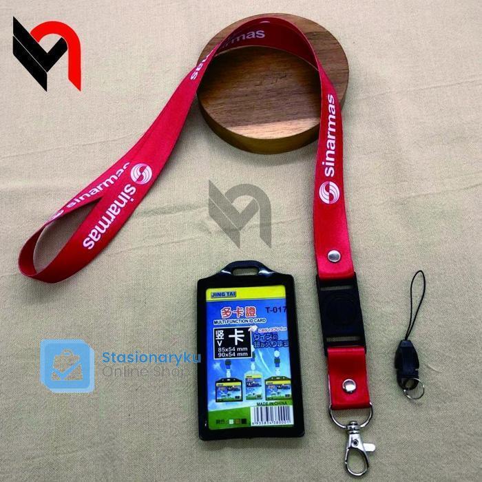 SINARMAS TALI ID CARD LANYARD BANK SINARMAS ID CARD HOLDER LENGKAP BERKUALITAS