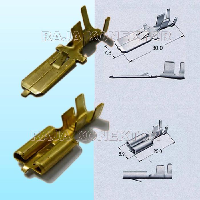 "New" soket 2 pin jumbo / soket Fusibling sepasang 2 pin/socket skun jumbo 1