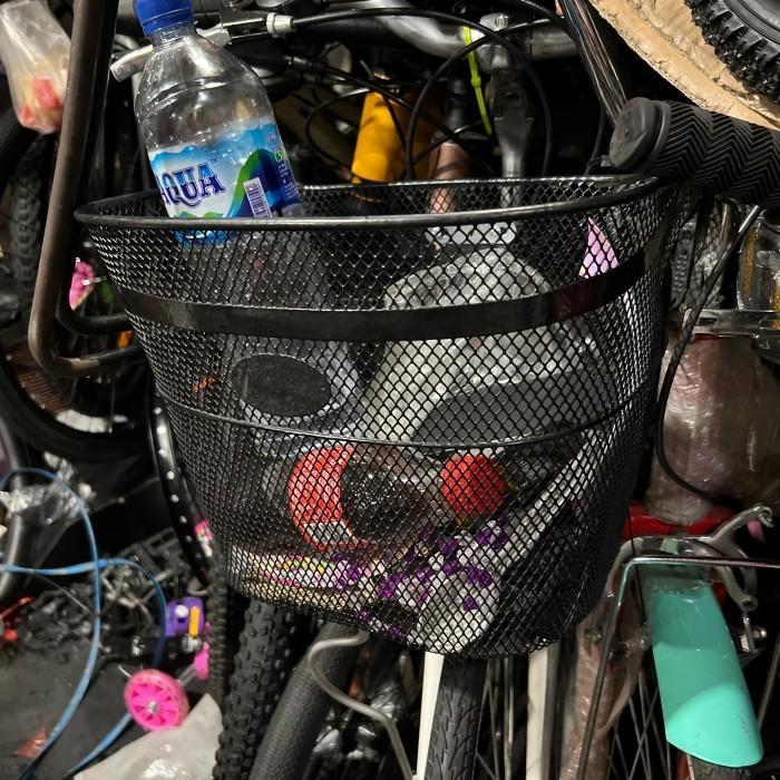 Keranjang Sepeda Depan Besi Besar